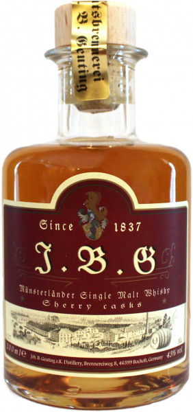 J.B.G Münsterländer Single Malt Whisky 43 %vol., 5 Jahre, Sherry Oloroso cask