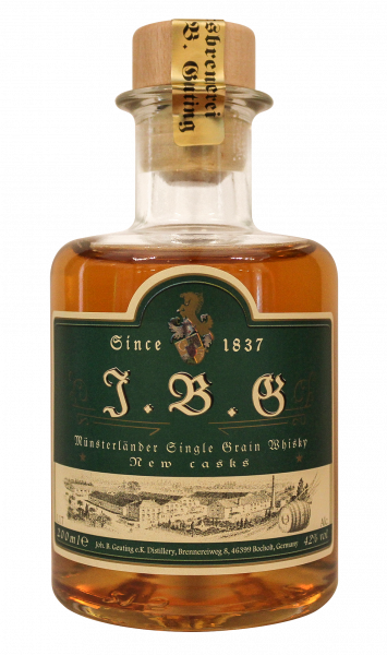 J.B.G Münsterländer Single Grain Whisky, 42%vol., 7 Jahre alt, neue Fässer.